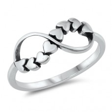 Heart Infinity Ring